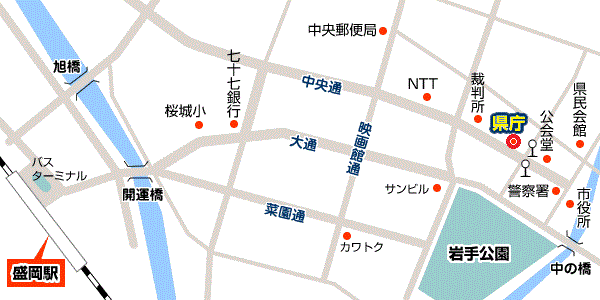 県庁の地図