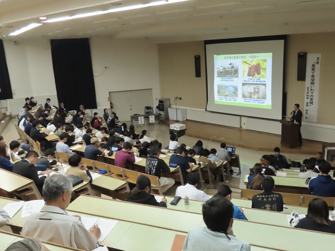 県立農業大学校特別講義の写真