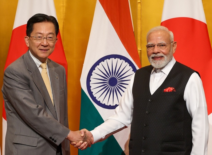 インド共和国モディ首相との懇談会の写真