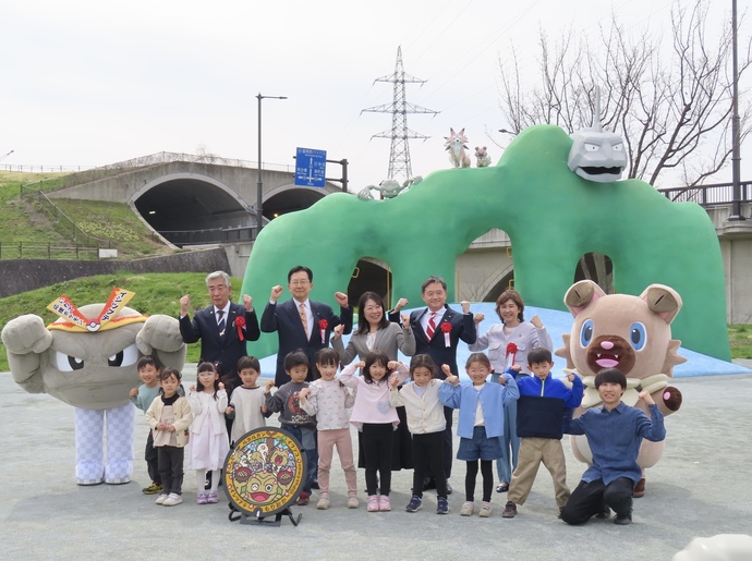 「イシツブテ公園inもりおか」開園式の写真