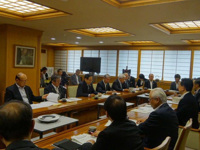 写真：商工会議所連合会による知事要望