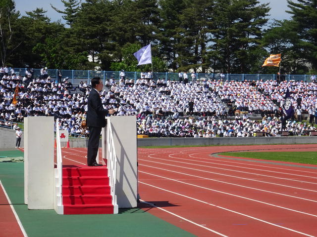第70回岩手県高等学校総合体育大会総合開会式写真