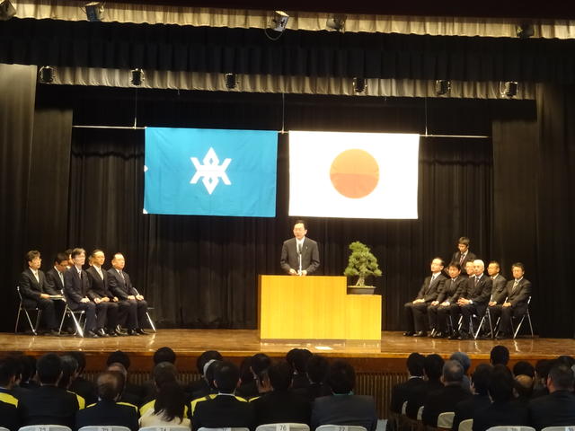 東日本大震災津波応援派遣職員に対する激励会写真