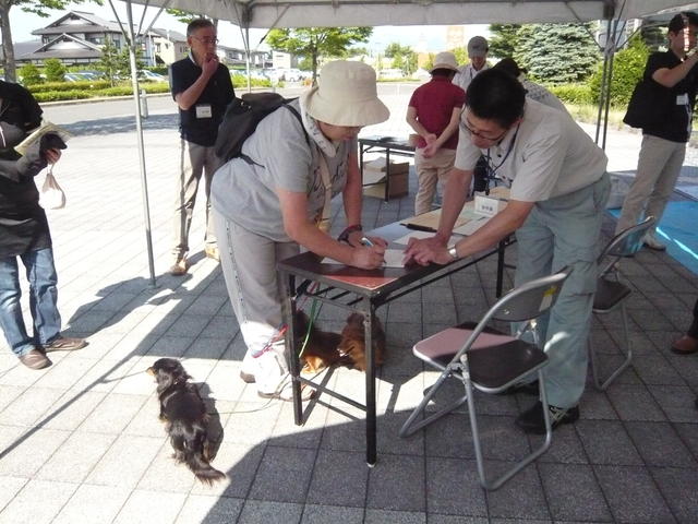 写真：受付の様子