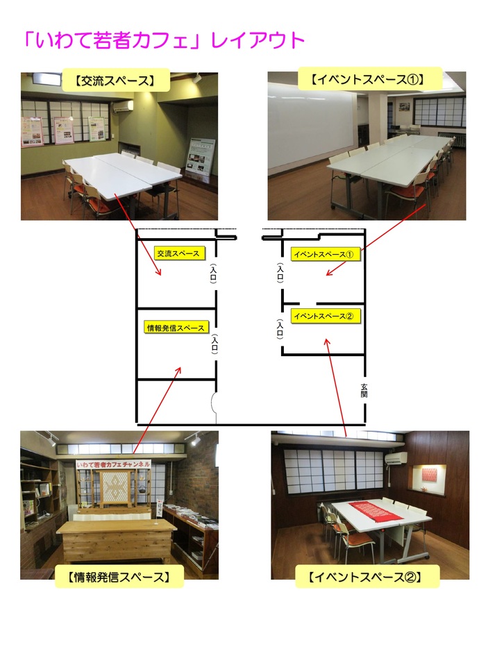 いわて若者カフェレイアウト