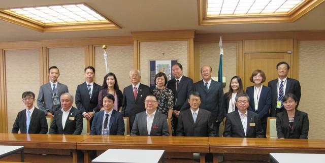 写真:花蓮訪日団と副知事