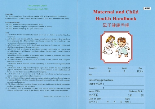 maternal and child health handbook english