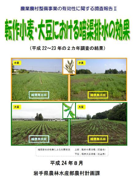 「農業農村整備事業の有効性に関する調査報告書2」の表紙