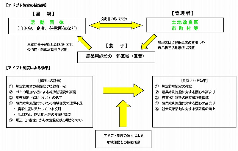 フロー図：アドプト協定の締結例