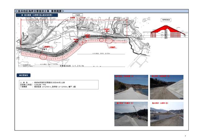 金浜海岸被害状況等説明図p2