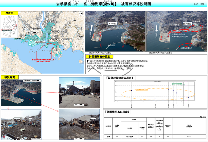 宮古港海岸（鍬ヶ崎）被害状況等説明図p1