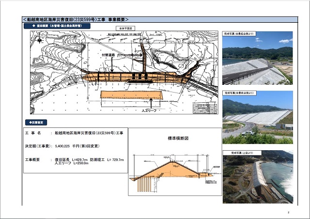 船越南海岸被害状況等説明図p2