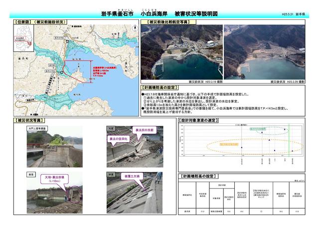 小白浜海岸被害状況等説明図p1