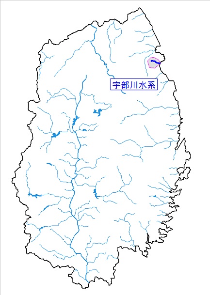 宇部川水系図
