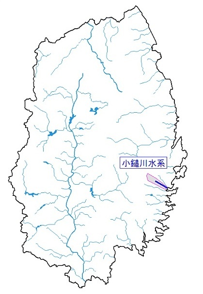 小鎚川水系図