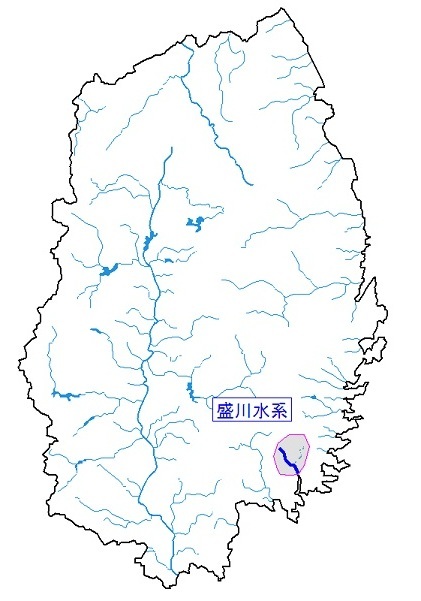 盛川水系図