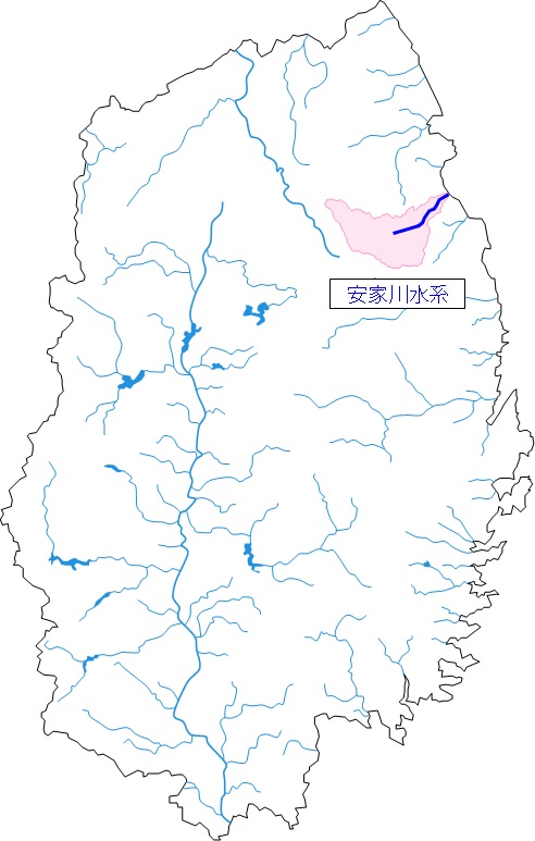 安家川水系図