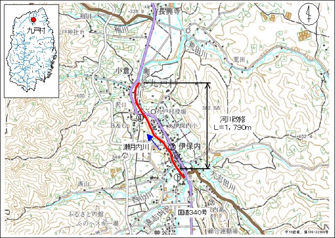 改修範囲図