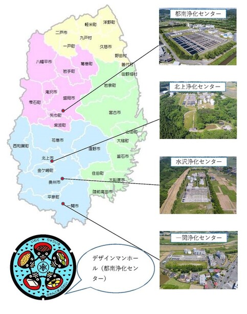 施設の配置図