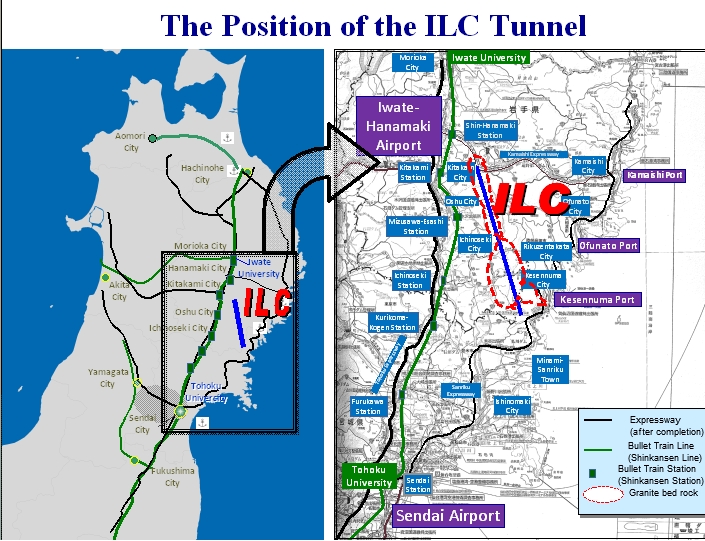 The Position of the ILC Tunnel