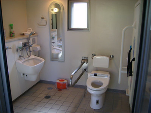 多目的トイレの室内写真」