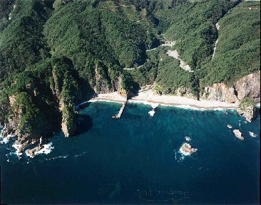 北山漁港の航空写真