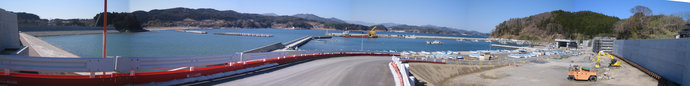 写真：六ケ浦漁港（平成31年4月現在の復旧状況）