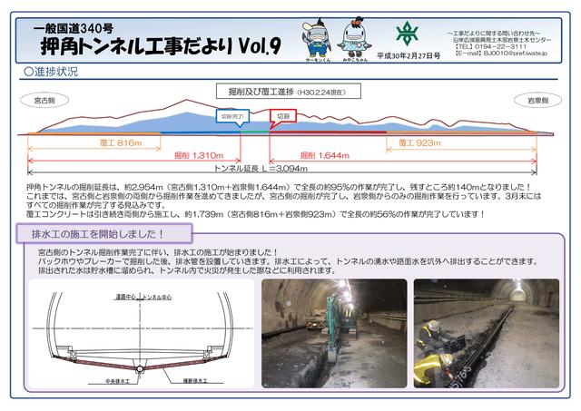 押角トンネル工事だより第9号