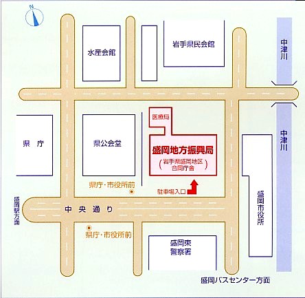 企業局の地図