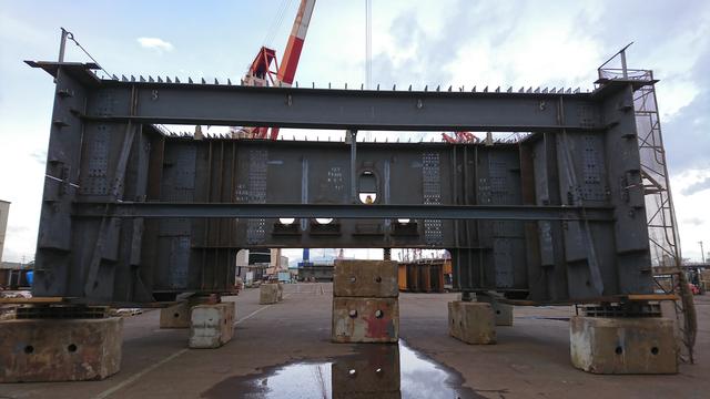 〔参考〕新小谷木橋の工場製作状況2（三重県津市）の写真