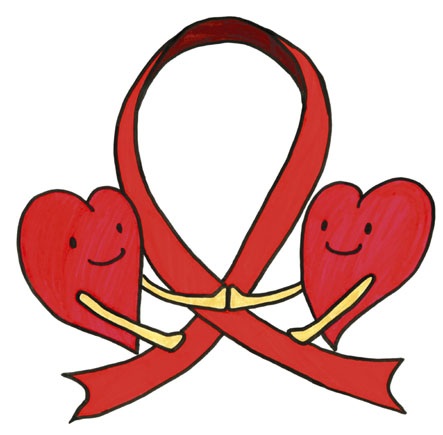 レッドリボンのイラスト