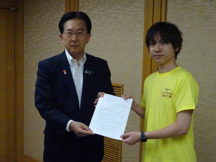 日本青年学生平和友好祭岩手県実行委員会による要請活動