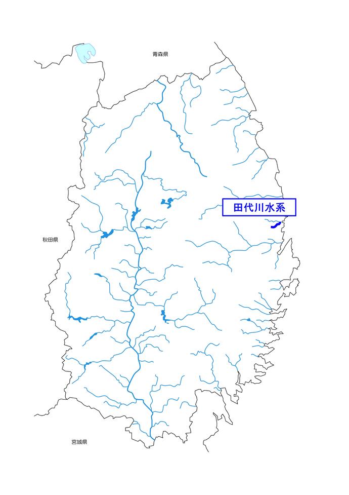 田代川水系図