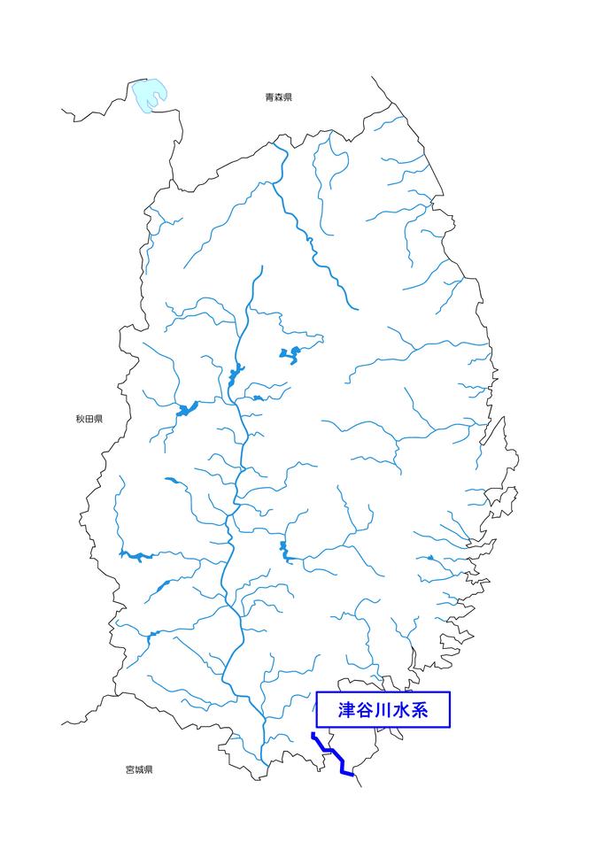 津谷川水系図