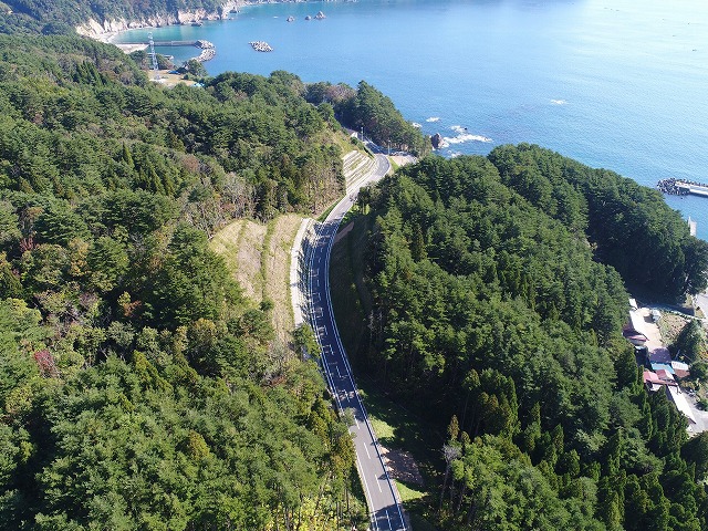 完成した道路の状況