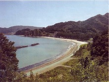 大槌町吉里々々第13地割（国道休憩所）から見る波板海岸の景観