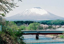 渋民公園から見る岩手山