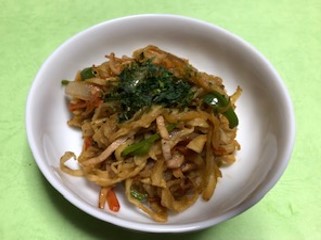 焼きそば風切干大根