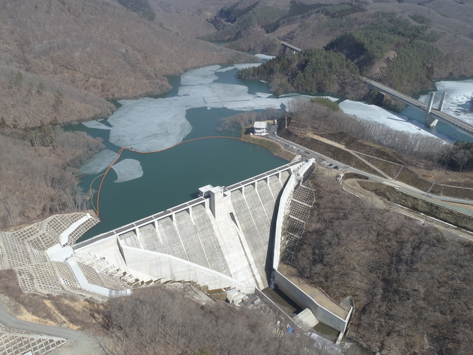 令和3年3月19日の試験湛水サーチャージの状況