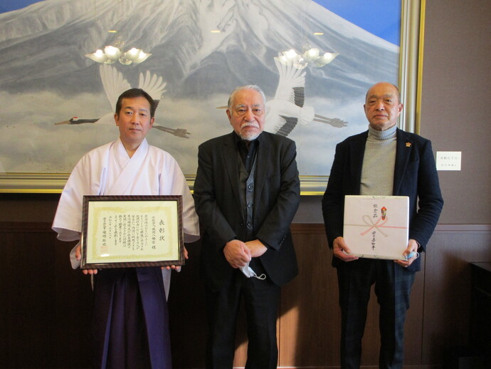 令和2年度ひとにやさしいまちづくり表彰（宗教法人盛岡八幡宮）