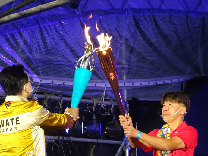 パラリンピック聖火出立式写真