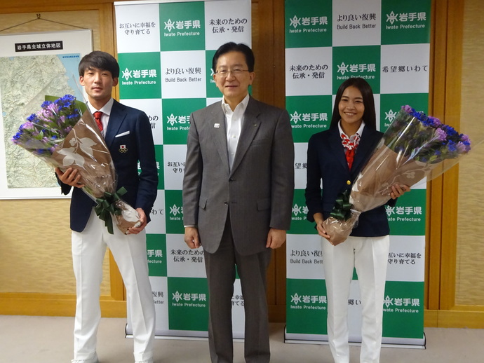 東京オリンピック出場選手表敬写真