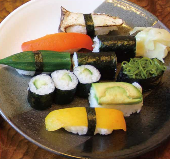picture of vegans Sushi