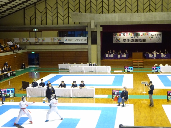 写真：空手道競技会