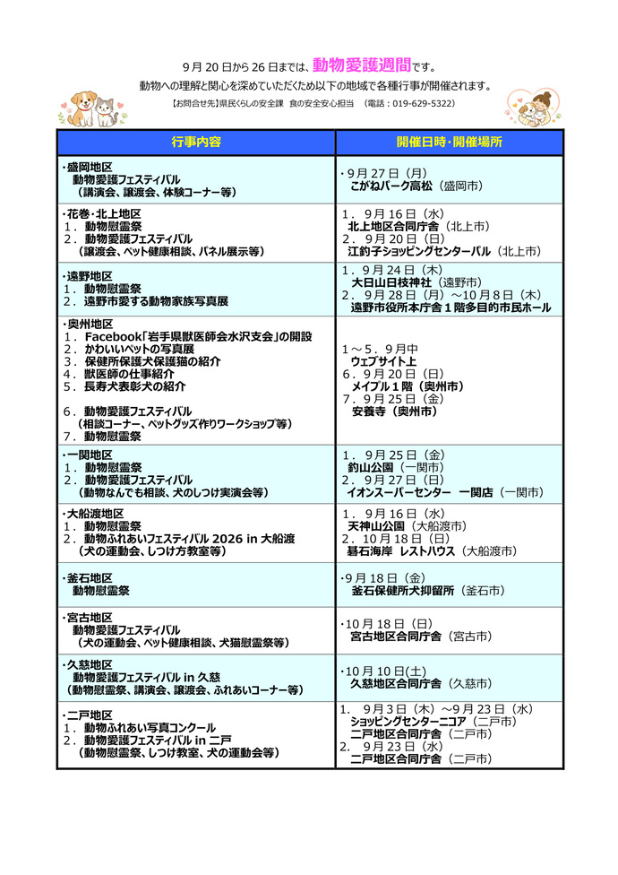 R8愛護週間行事