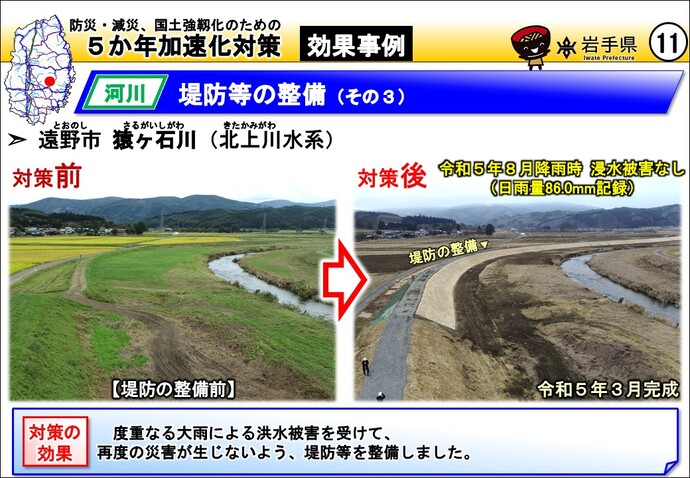 遠野市 猿ヶ石川（北上川水系）