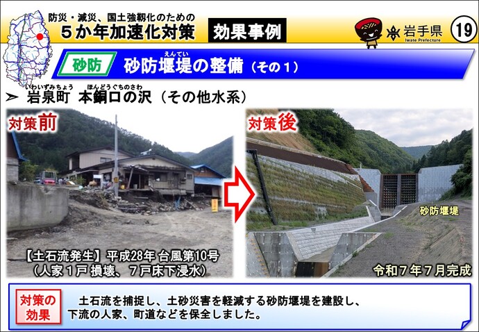 普代村 普代の沢（普代川水系）