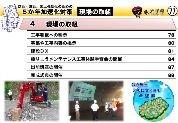 写真：現場の取組