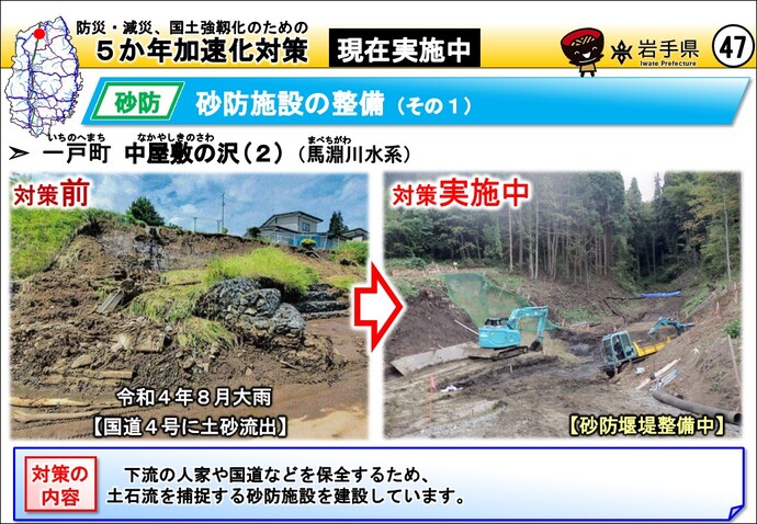 一戸町 中屋敷の沢(2)（馬淵川水系）