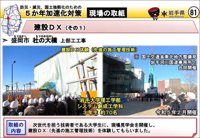 盛岡市 杜の大橋 上部工工事